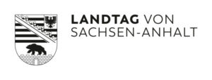Logo of the Landtag von Sachsen-Anhalt featuring the state coat of arms and the words LANDTAG VON SACHSEN-ANHALT.